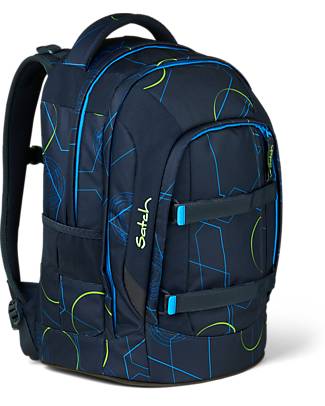 Satch Zaino Ergonomico Scuola Pack - Blue Tech - 30 x 45 x 22 cm - Ecologico e Iperaccessoriato Zaini
