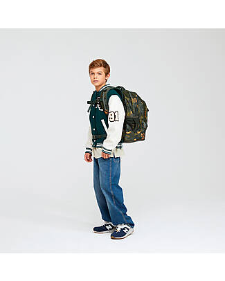 Satch Zaino Ergonomico Scuola Pack - Jurassic Jungle - 30 x 45 x 22 cm - Ecologico e Iperaccessoriato Zaini Scuola