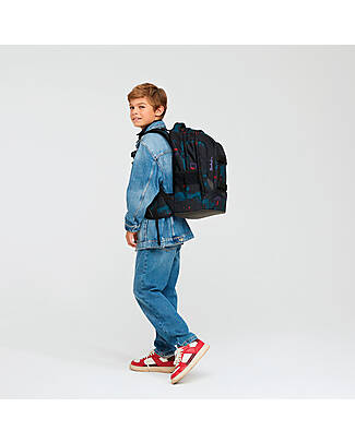 Satch Zaino Ergonomico Scuola Pack - Night Vision - 30 x 45 x 22 cm - Ecologico e Iperaccessoriato Zaini Scuola