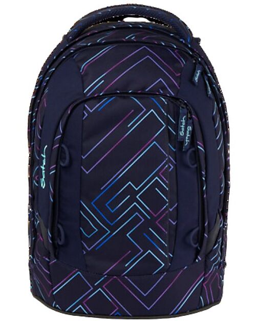 Satch Zaino Ergonomico Scuola Pack - Purple Laser - 30 x 45 x 22 cm - Ecologico e Iperaccessoriato Zaini Scuola