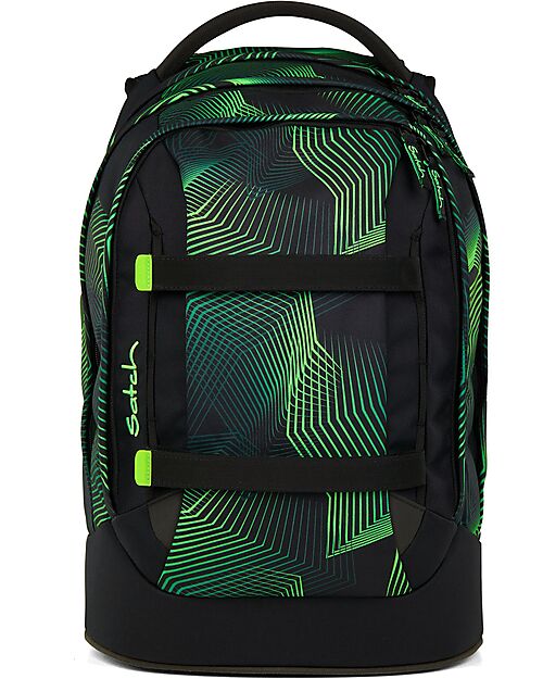 Satch Zaino Ergonomico - Seismic Green - 30 x 45 x 22 cm - Resistente e Idrorepellente Zaini Scuola