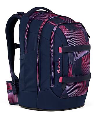 Satch Zaino Ergonomico - Seismic Pink - 30 x 45 x 22 cm - Resistente e Idrorepellente Zaini Scuola