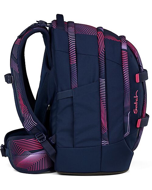 Satch Zaino Ergonomico - Seismic Pink - 30 x 45 x 22 cm - Resistente e Idrorepellente Zaini Scuola