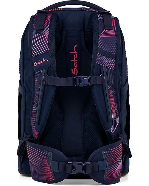 Satch Zaino Ergonomico - Seismic Pink - 30 x 45 x 22 cm - Resistente e Idrorepellente Zaini Scuola