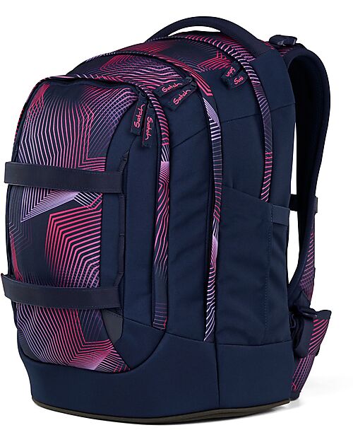 Satch Zaino Ergonomico - Seismic Pink - 30 x 45 x 22 cm - Resistente e Idrorepellente Zaini Scuola