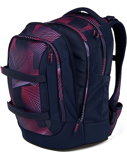 Satch Zaino Ergonomico - Seismic Pink - 30 x 45 x 22 cm - Resistente e Idrorepellente Zaini Scuola