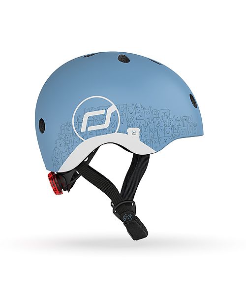 Scoot and Ride Casco Baby XXS-S - Acciaio Riflettente - 45-51 cm Caschi Bici
