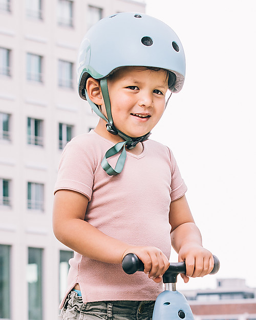 Scoot and Ride Casco Baby XXS-S - Blu Acciaio - 45-51 cm Caschi Bici