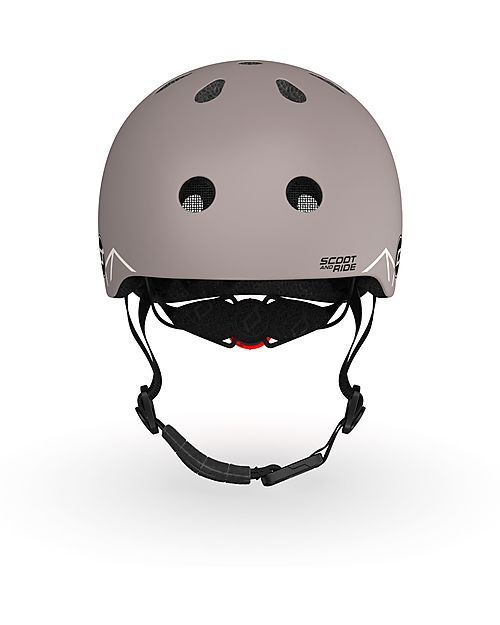 Scoot and Ride Casco Baby XXS-S - Linee Marroni - 45-51 cm Caschi Bici
