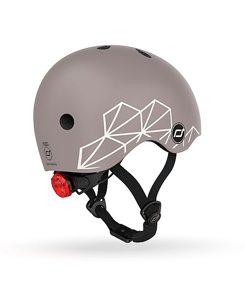 Scoot and Ride Casco Baby XXS-S - Linee Marroni - 45-51 cm Caschi Bici