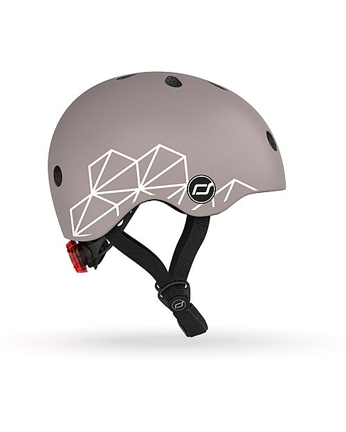 Scoot and Ride Casco Baby XXS-S - Linee Marroni - 45-51 cm Caschi Bici