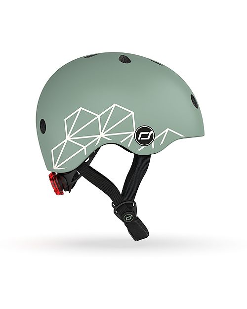 Scoot and Ride Casco Baby XXS-S - Linee Verdi - 45-51 cm Caschi Bici