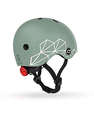 Scoot and Ride Casco Baby XXS-S - Linee Verdi - 45-51 cm Monopattini
