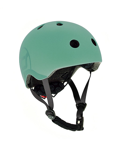 Scoot and Ride Casco Bambino S-M - Verde Foresta - 51-55 cm Caschi Bici
