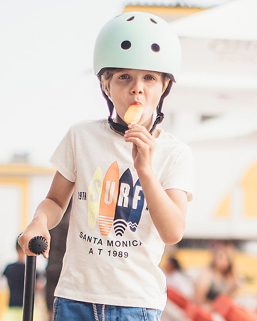 Scoot and Ride Casco Bambino S-M - Verde Kiwi - 51-55 cm Caschi Bici