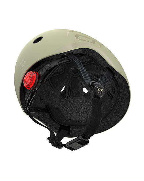 Scoot and Ride Casco Bambino S-M - Verde Oliva - 51-55 cm Caschi Bici