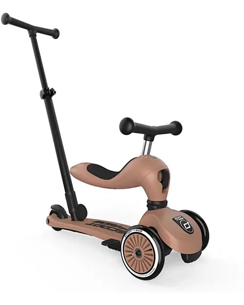 Scoot and Ride Monopattino a Triciclo con Barra di Spinta Highwaykick 1 Push and Go - Mocha Monopattini