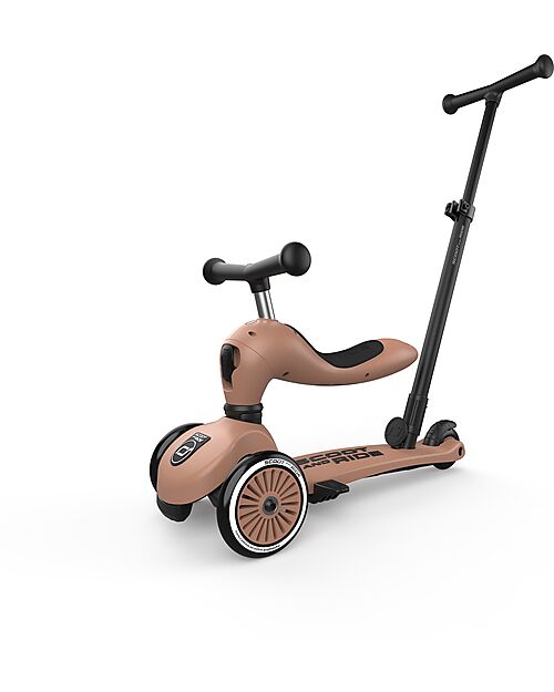 Scoot and Ride Monopattino a Triciclo con Barra di Spinta Highwaykick 1 Push and Go - Mocha Monopattini