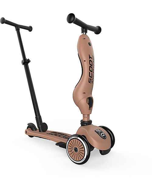 Scoot and Ride Monopattino a Triciclo con Barra di Spinta Highwaykick 1 Push and Go - Mocha Monopattini