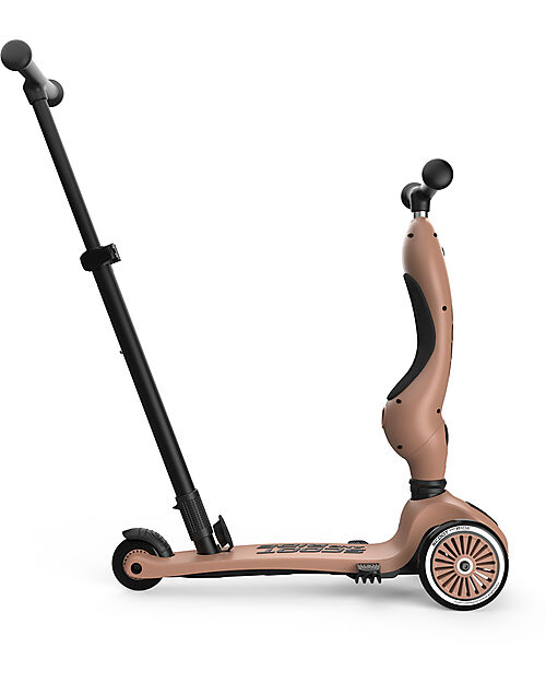 Scoot and Ride Monopattino a Triciclo con Barra di Spinta Highwaykick 1 Push and Go - Mocha Monopattini