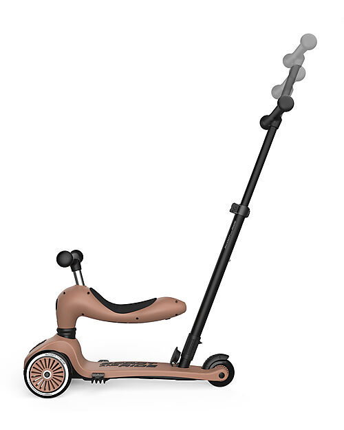 Scoot and Ride Monopattino a Triciclo con Barra di Spinta Highwaykick 1 Push and Go - Mocha Monopattini