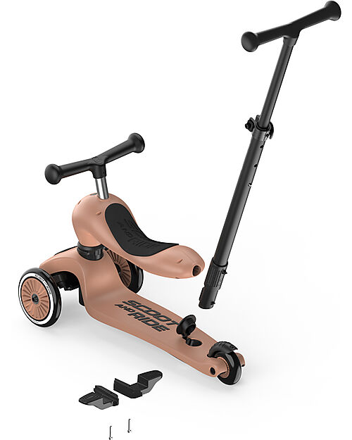 Scoot and Ride Monopattino a Triciclo con Barra di Spinta Highwaykick 1 Push and Go - Mocha Monopattini