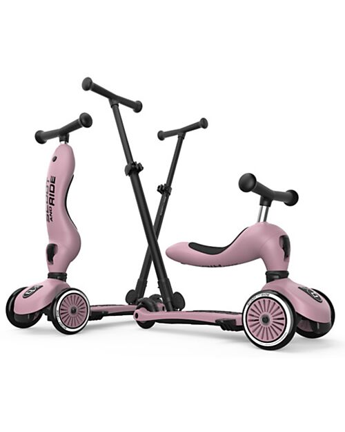 Scoot and Ride Monopattino a Triciclo con Barra di Spinta Highwaykick 1 Push and Go - Wildberry Biciclette senza Pedali