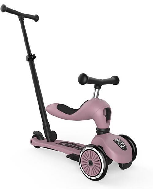 Scoot and Ride Monopattino a Triciclo con Barra di Spinta Highwaykick 1 Push and Go - Wildberry Monopattini