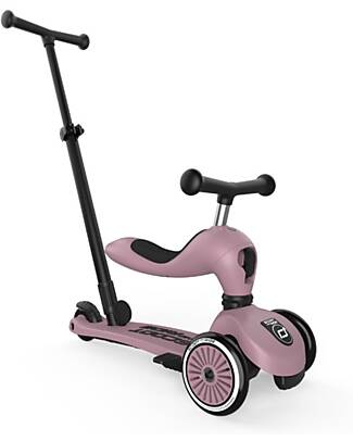 Scoot and Ride Monopattino a Triciclo con Barra di Spinta Highwaykick 1 Push and Go - Wildberry Monopattini