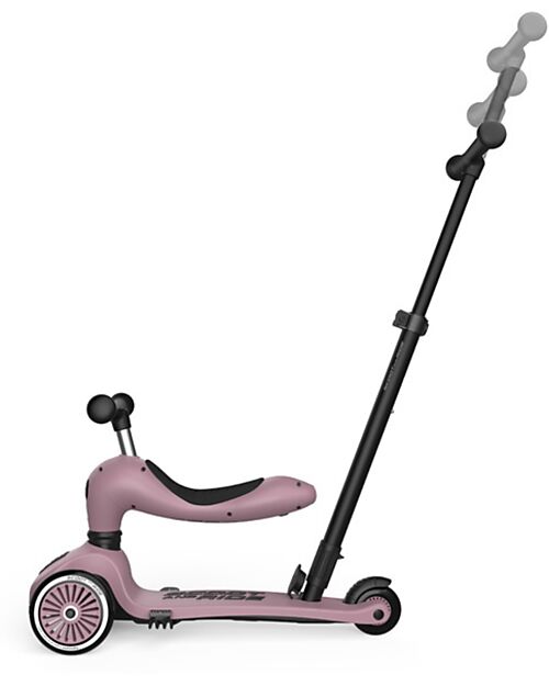 Scoot and Ride Monopattino a Triciclo con Barra di Spinta Highwaykick 1 Push and Go - Wildberry Monopattini