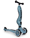 Scoot and Ride Monopattino e Triciclo 2in1 Highwaykick 1, Blu Acciaio - Da 1 a 5 anni Monopattini