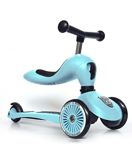 Scoot and Ride Monopattino e Triciclo 2in1 Highwaykick 1 - Blu Mirtillo - Da 1 a 5 anni Monopattini