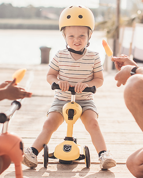 Scoot and Ride Monopattino e Triciclo 2in1 Highwaykick 1 - Giallo Limone - Da 1 a 5 anni Monopattini