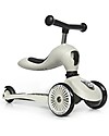 Scoot and Ride Monopattino e Triciclo 2in1 Highwaykick 1, Grigio Cenere - Da 1 a 5 anni Monopattini