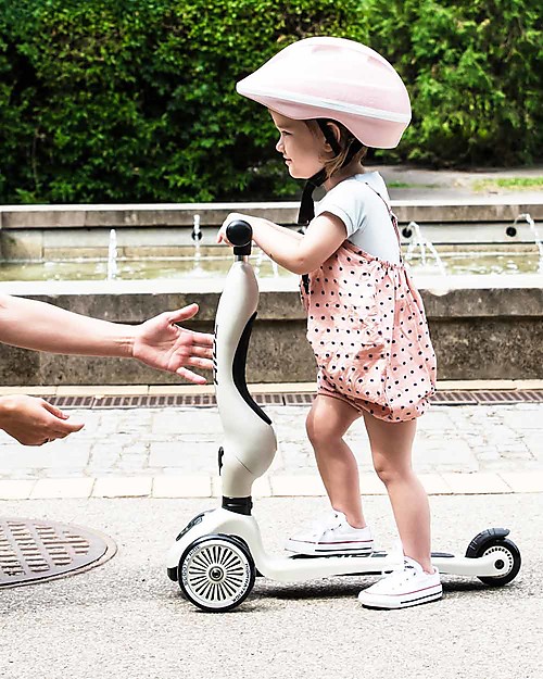 Scoot and Ride Monopattino e Triciclo 2in1 Highwaykick 1, Grigio Cenere - Da 1 a 5 anni Monopattini