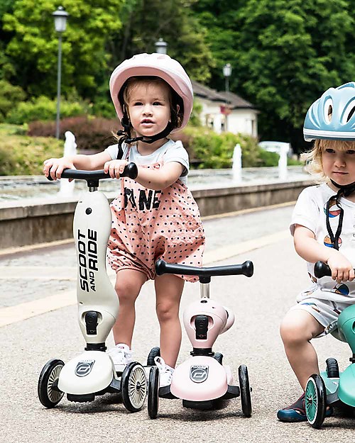 Scoot and Ride Monopattino e Triciclo 2in1 Highwaykick 1, Grigio Cenere - Da 1 a 5 anni Monopattini