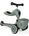 Scoot and Ride Monopattino e Triciclo 2in1 Highwaykick 1 Lifestyle - con Portaoggetti - Green Lines - Da 1 a 5 anni Monopattini