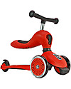 Scoot and Ride Monopattino e Triciclo 2in1 Highwaykick 1, Rosso - Da 1 a 5 anni Monopattini