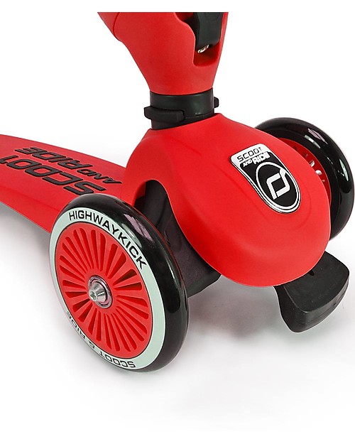 Scoot and Ride Monopattino e Triciclo 2in1 Highwaykick 1, Rosso - Da 1 a 5 anni Monopattini