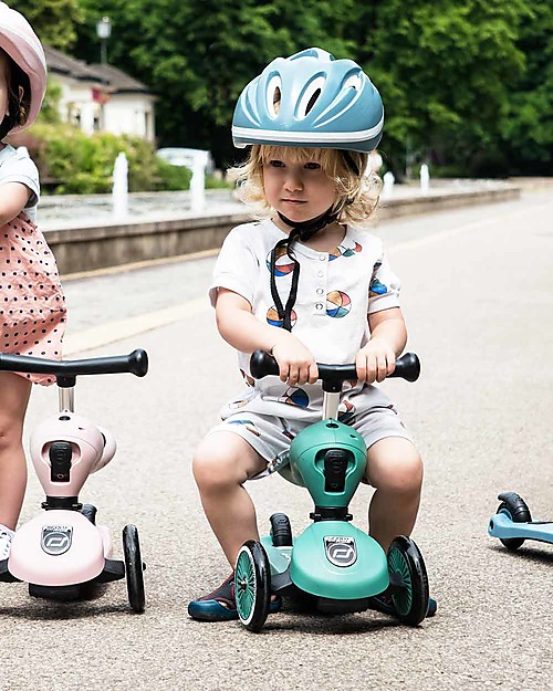 Scoot and Ride Monopattino e Triciclo 2in1 Highwaykick 1, Verde Foresta - Da 1 a 5 anni Monopattini