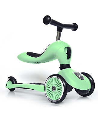 Scoot and Ride Monopattino e Triciclo 2in1 Highwaykick 1 - Verde Kiwi - Da 1 a 5 anni Biciclette Senza Pedali