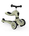 Scoot and Ride Monopattino e Triciclo 2in1 Highwaykick 1 - Verde Oliva - Da 1 a 5 anni Monopattini