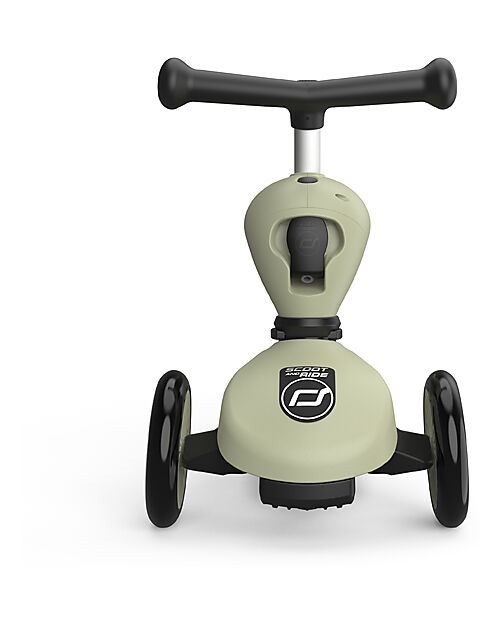 Scoot and Ride Monopattino e Triciclo 2in1 Highwaykick 1 - Verde Oliva - Da 1 a 5 anni Monopattini