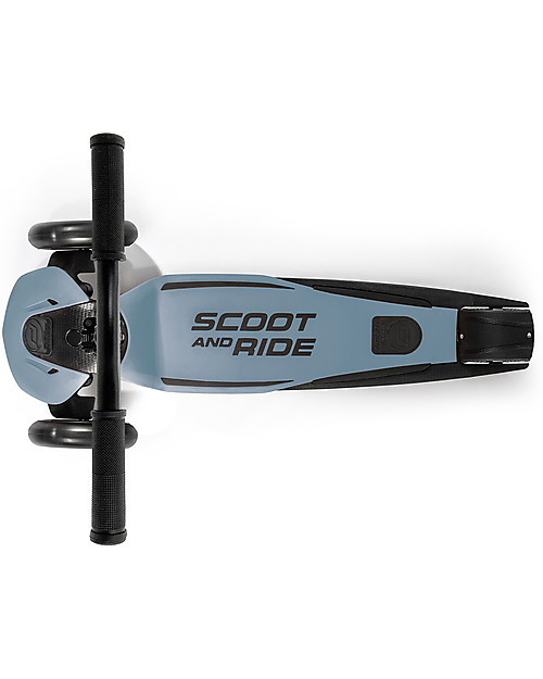 Scoot and Ride Monopattino Highwaykick 5 - Blu Acciaio - da 5 anni Fino a 80 kg! Monopattini