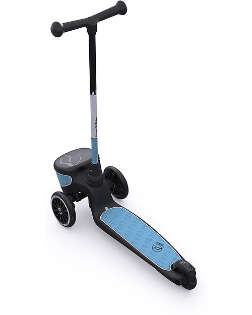 Scoot and Ride Monopattino HWK2 Lifestyle - Acciaio Riflettente - 2 ai 5 anni - Fino a 50kg! Monopattini