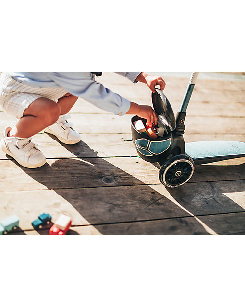 Scoot and Ride Monopattino HWK2 Lifestyle - Acciaio Riflettente - 2 ai 5 anni - Fino a 50kg! Monopattini