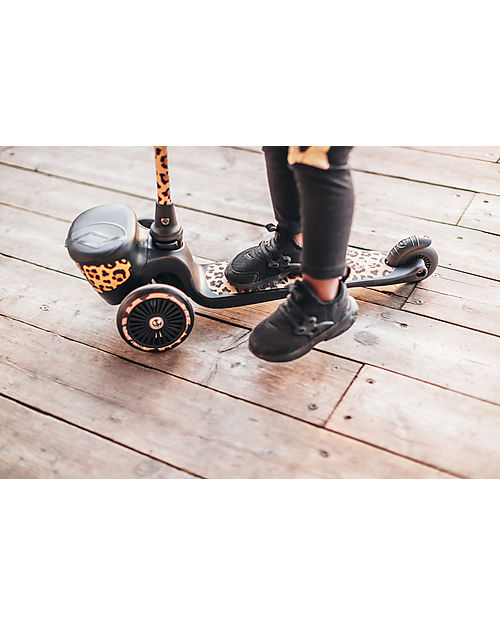 Scoot and Ride Monopattino HWK2 Lifestyle - Leopardo - 2 ai 5 anni - Fino a 50kg! Monopattini