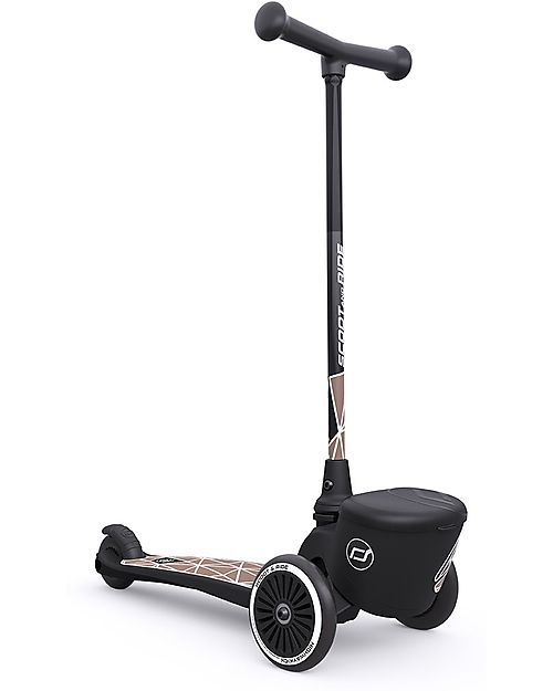 Scoot and Ride Monopattino HWK2 Lifestyle - Linee Marroni - 2 ai 5 anni - Fino a 50kg! Monopattini