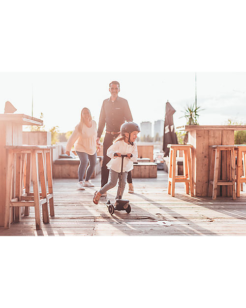 Scoot and Ride Monopattino HWK2 Lifestyle - Linee Marroni - 2 ai 5 anni - Fino a 50kg! Monopattini