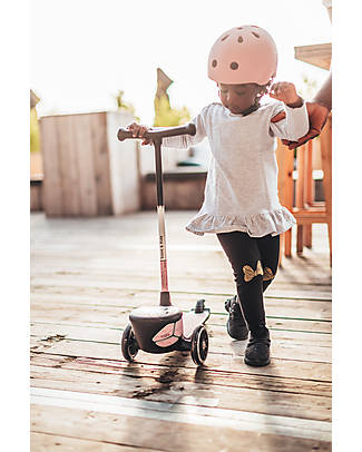 Scoot and Ride Monopattino HWK2 Lifestyle - Rosa Riflettente - 2 ai 5 anni - Fino a 50kg! Monopattini